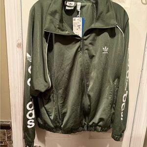 Adidas Women’s Olive Green Track Jacket - Size M - NWT